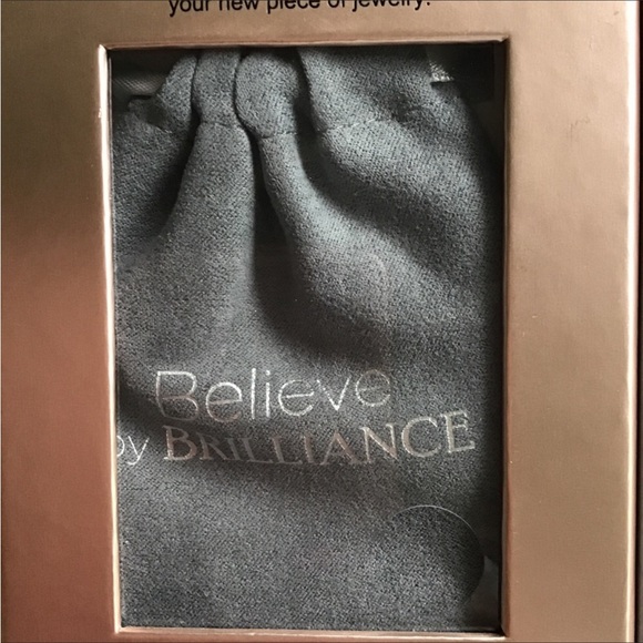 BELIEVE BY BRILLIANCE ROSE GOLD CRYSTAL LARIAT BRACELET NWT - Picture 11 of 14